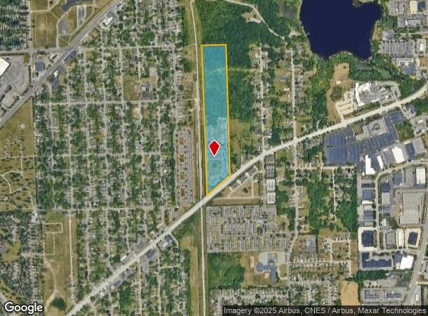 1131 University Dr, Pontiac, MI Parcel Map