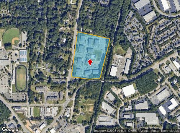  2500 Boones Creek Ln, Raleigh, NC Parcel Map