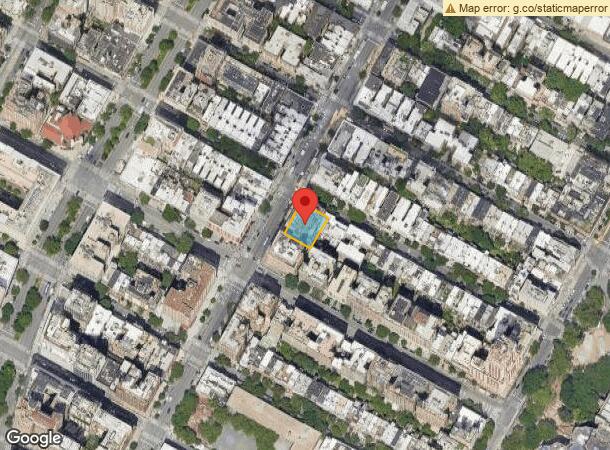  186 W 80Th St, New York, NY Parcel Map