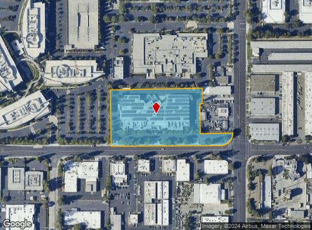  2001 Walsh Ave, Santa Clara, CA Parcel Map