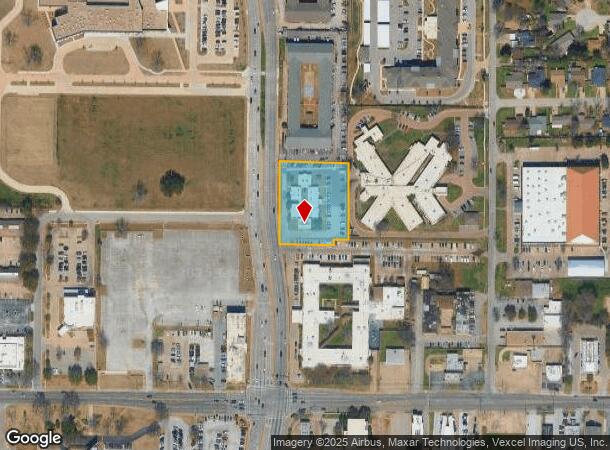 1105 N Cooper St, Arlington, TX Parcel Map