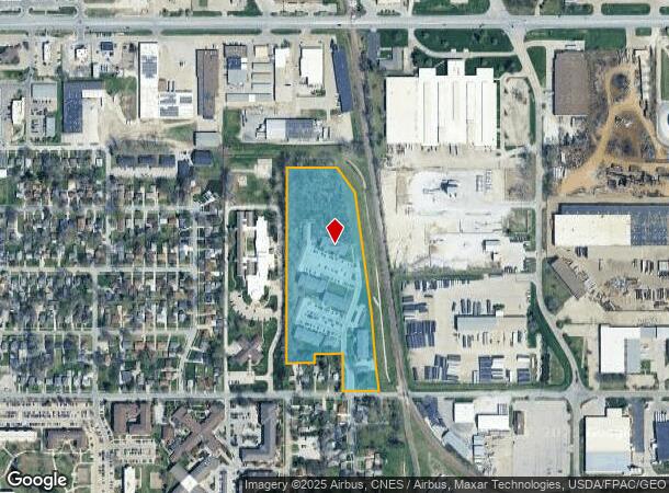 1640 Hull Ave, Des Moines, IA Parcel Map