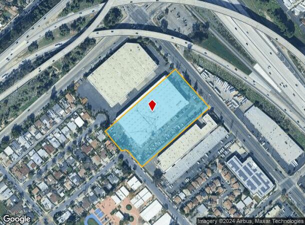  12450 Foothill Blvd, Sylmar, CA Parcel Map