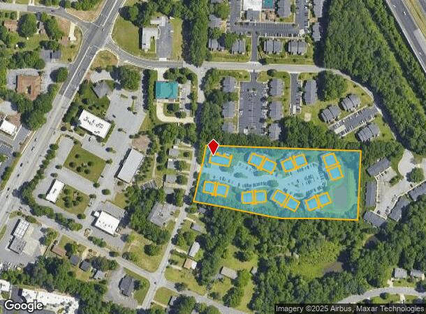 2646 Guyer St, High Point, NC Parcel Map