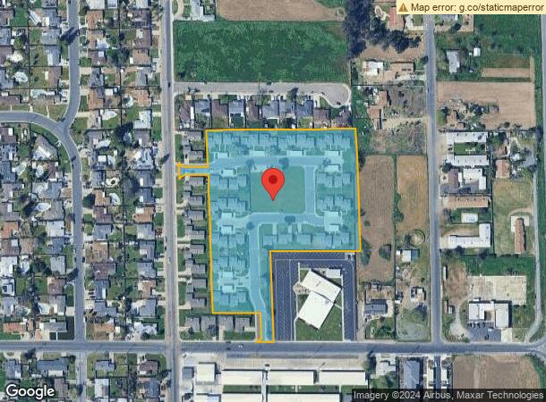  1500 N Prospect St, Porterville, CA Parcel Map