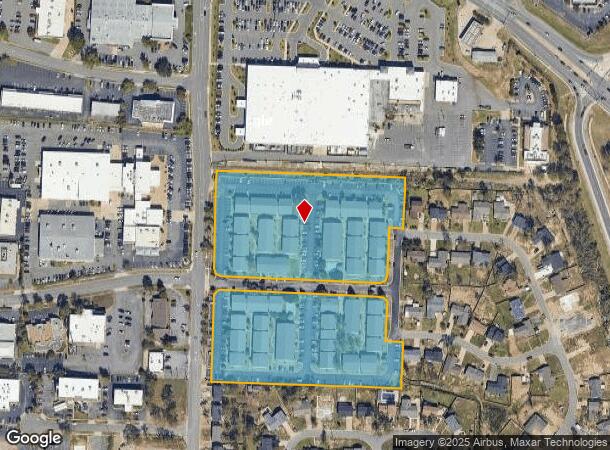  1601 N Shackleford Rd, Little Rock, AR Parcel Map