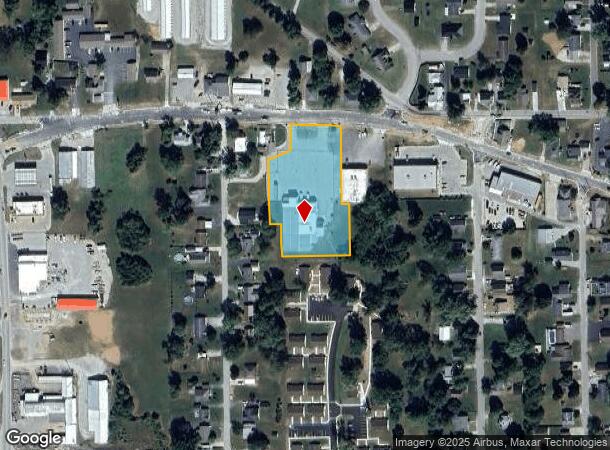 1110 W Mulberry St, Salem, IN Parcel Map