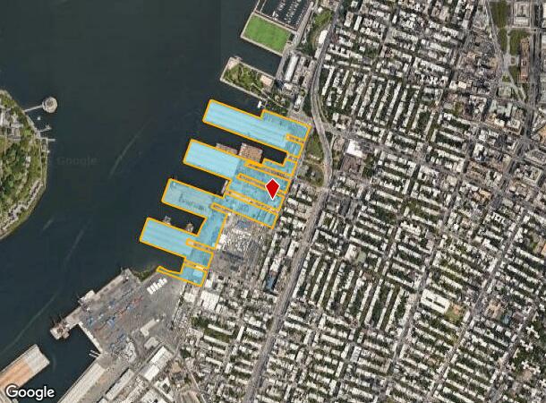  70 Columbia St, Brooklyn, NY Parcel Map