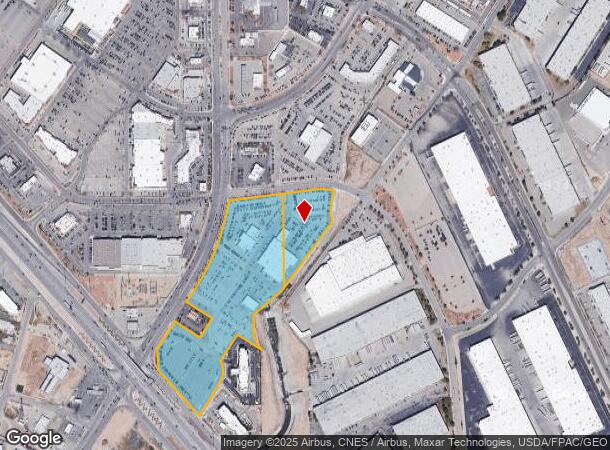  1316 George Dieter Dr, El Paso, TX Parcel Map