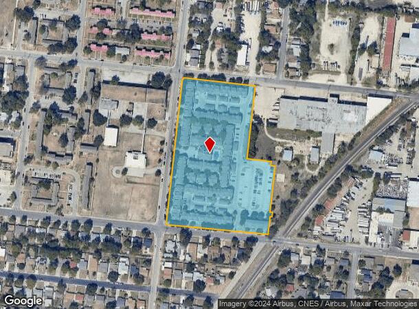  1700 S Hamilton St, San Antonio, TX Parcel Map