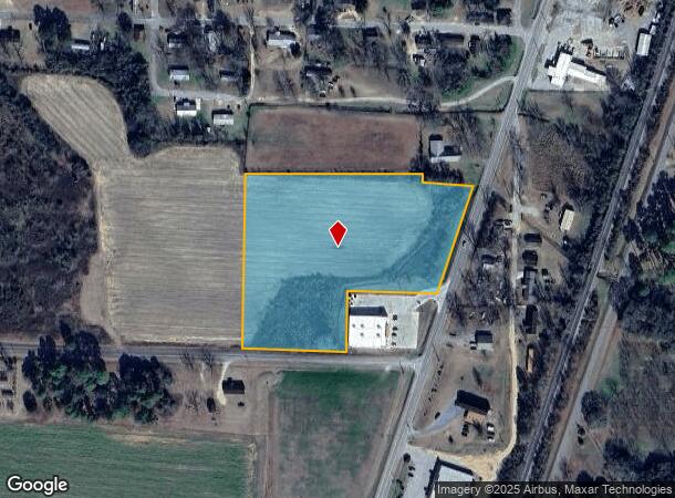  1447 E Pine St, Unadilla, GA Parcel Map