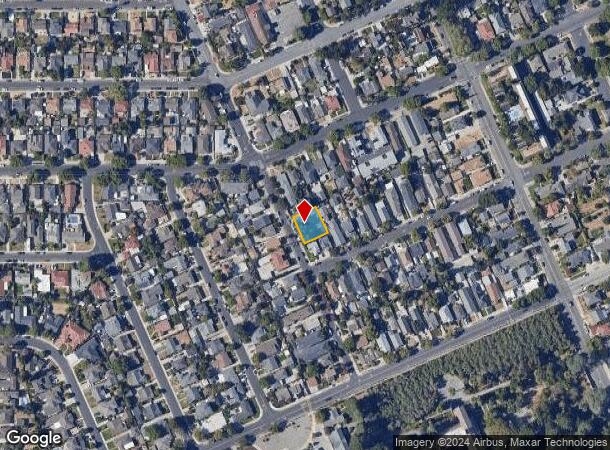  1217 Pierce St, Santa Clara, CA Parcel Map