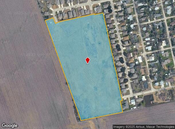  1209 W Cotton St, Thrall, TX Parcel Map