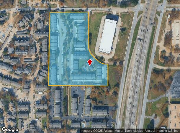 2502 Burney Oaks Ln, Arlington, TX Parcel Map
