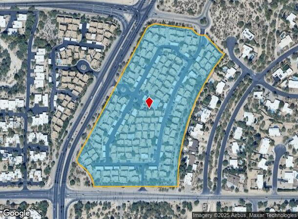  3500 N Sabino Canyon Rd, Tucson, AZ Parcel Map