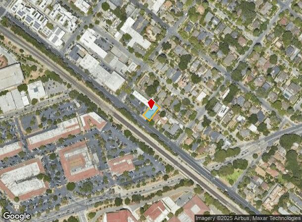  1027 Alma St, Palo Alto, CA Parcel Map