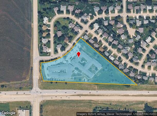 4609 Hilltop St, Papillion, NE Parcel Map