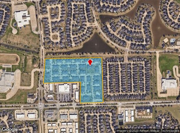  12501 Broadway St, Pearland, TX Parcel Map