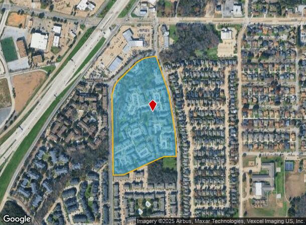 7351 Chaucer Pl, Dallas, TX Parcel Map