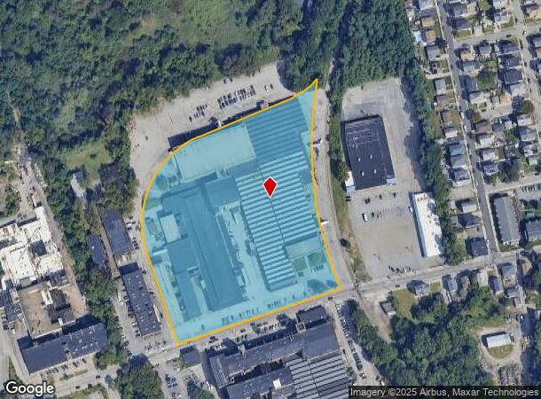  517 Mineral Spring Ave, Pawtucket, RI Parcel Map