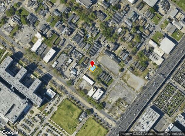  1836 Iberville St, New Orleans, LA Parcel Map