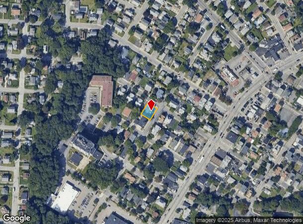  151 Franklin Ave, Cranston, RI Parcel Map