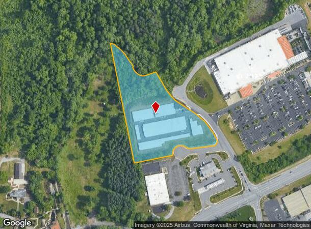 1000 Creekside Ln, Lynchburg, VA Parcel Map