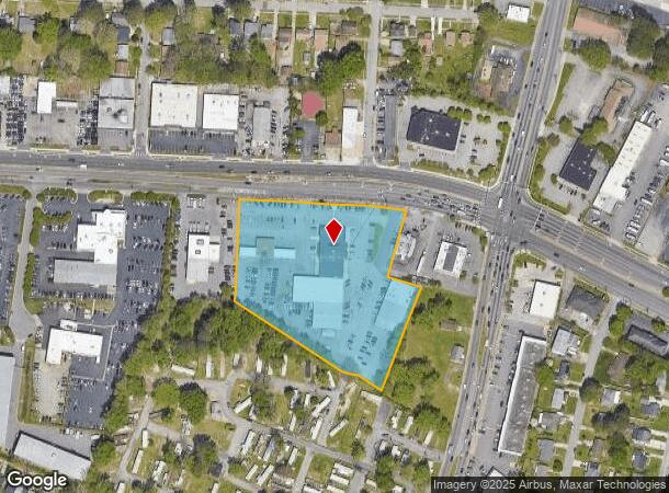  6633 E Virginia Beach Blvd, Norfolk, VA Parcel Map