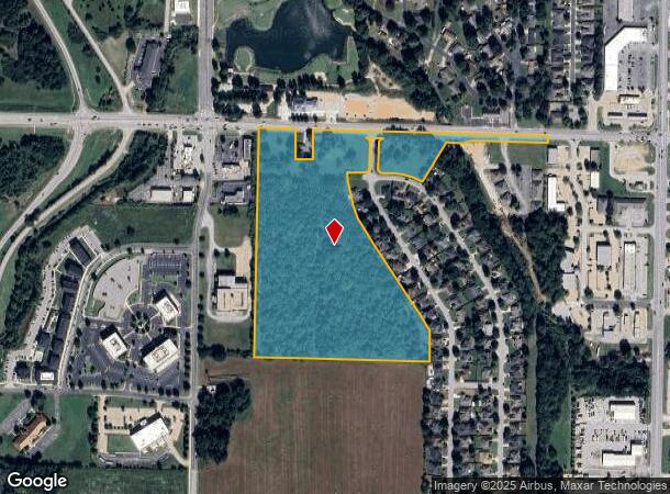 Ar264 W Monroe Ave, Lowell, AR Parcel Map