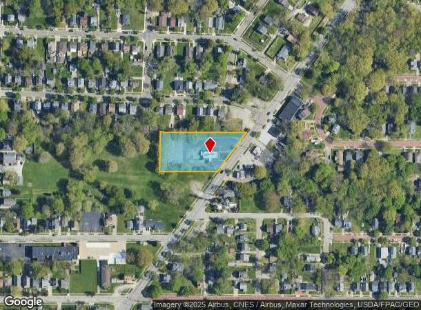  1360 East Ave, Akron, OH Parcel Map