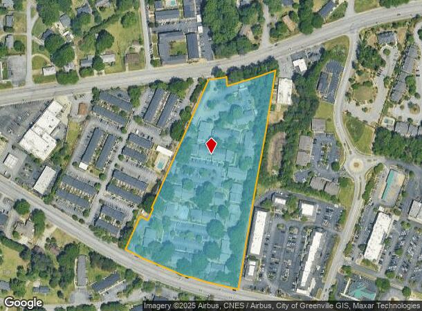  25 Pelham Rd, Greenville, SC Parcel Map