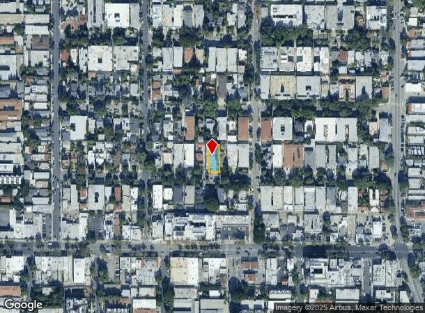  7615 Norton Ave, West Hollywood, CA Parcel Map