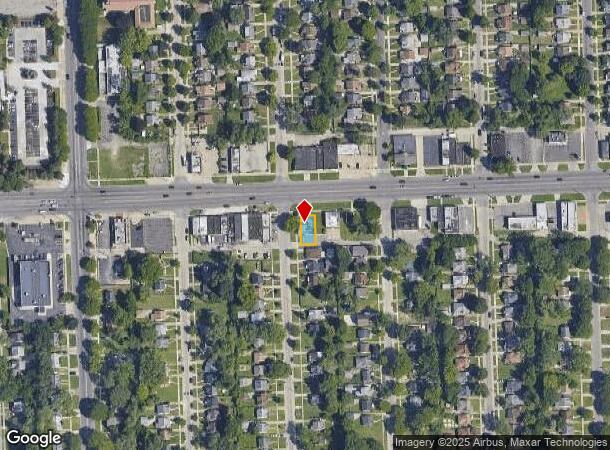  19641 W 7 Mile Rd, Detroit, MI Parcel Map