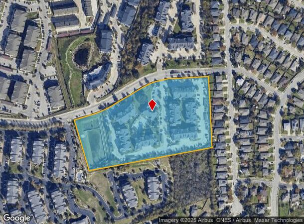  1201 Hidden Valley Dr, Round Rock, TX Parcel Map