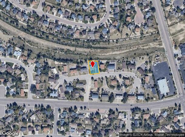  6670 Pahokee Ct, Colorado Springs, CO Parcel Map