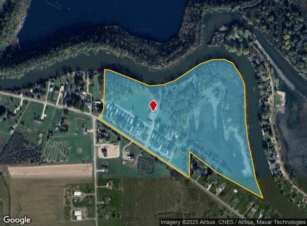  8025 S Huron River Dr, South Rockwood, MI Parcel Map