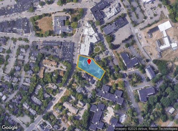  592 Washington St, Wellesley, MA Parcel Map