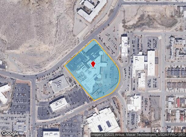  1755 Curie Dr, El Paso, TX Parcel Map