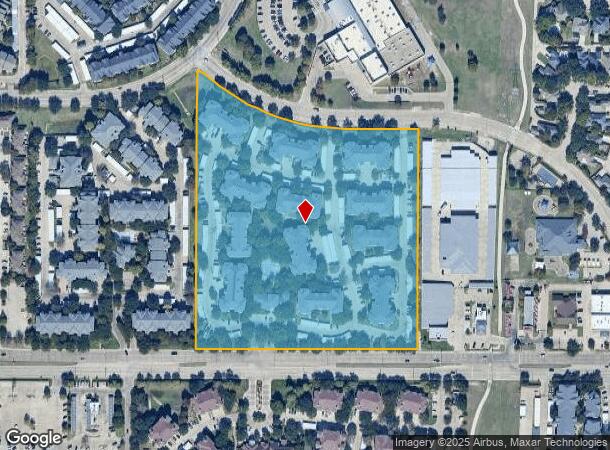  3621 Frankford Rd, Dallas, TX Parcel Map