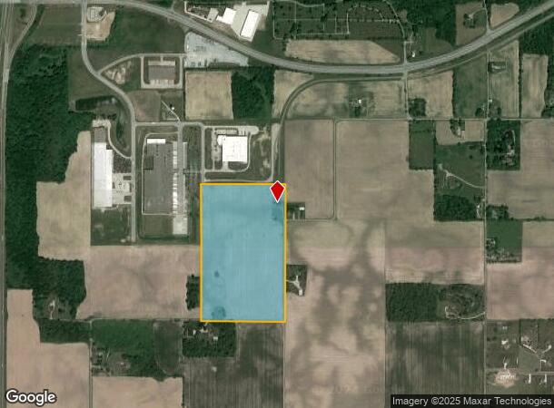  2400 N Priority Way, Yorktown, IN Parcel Map