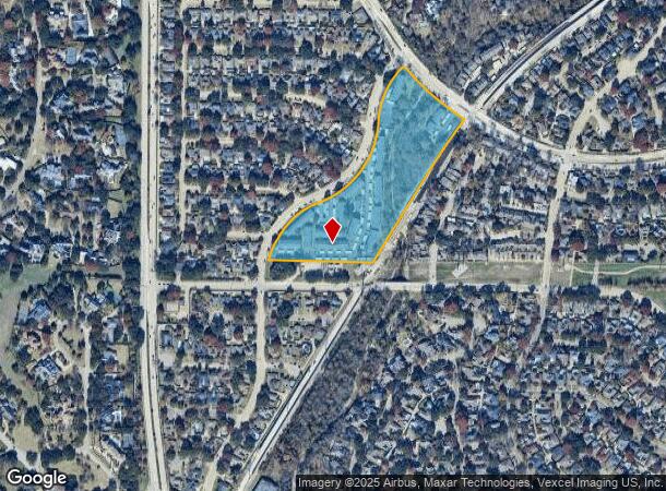  6350 Keller Springs Rd, Dallas, TX Parcel Map