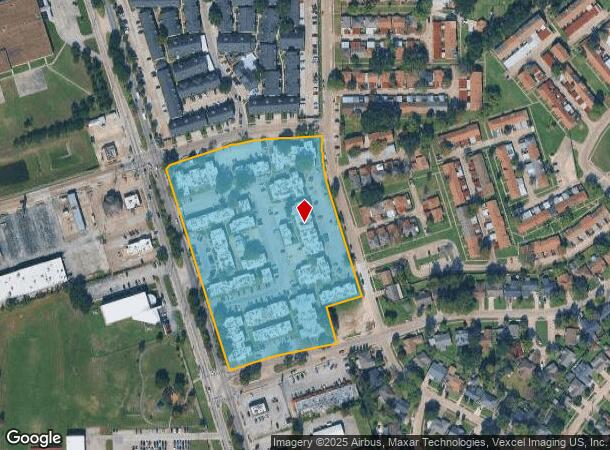 100 Dyna Dr, Houston, TX Parcel Map