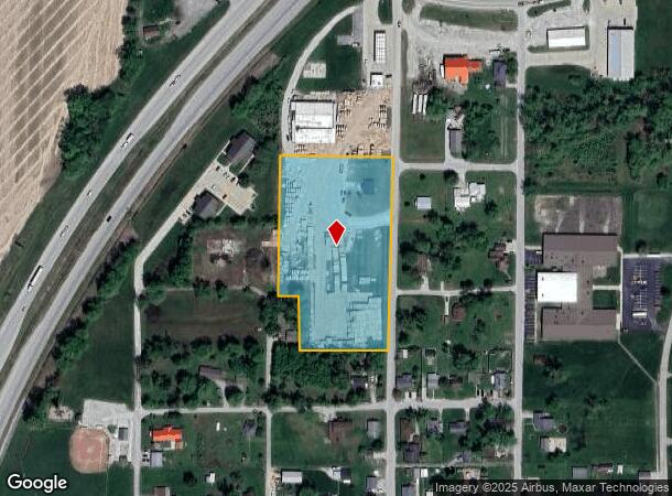  N Walnut St, Shelburn, IN Parcel Map