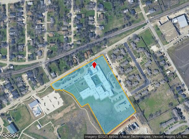 614 N Getzendaner St, Waxahachie, TX Parcel Map