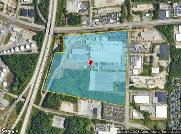  100 S Swing Rd, Greensboro, NC Parcel Map