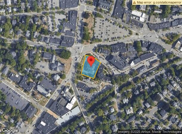  1280 Centre St, Newton Center, MA Parcel Map