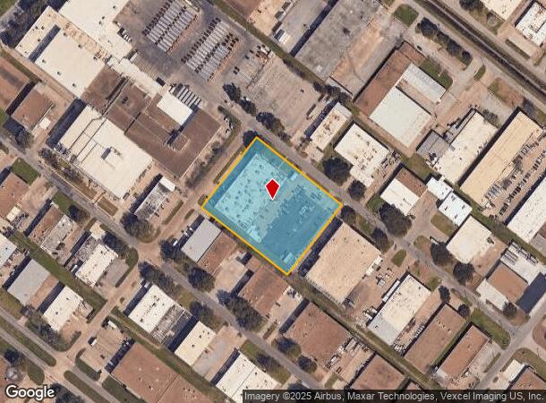 9029 Directors Row, Dallas, TX Parcel Map