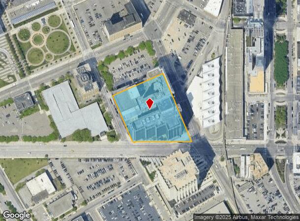  444 Michigan Ave, Detroit, MI Parcel Map