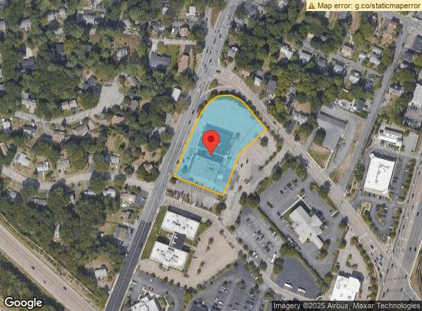  858 Washington St, Dedham, MA Parcel Map