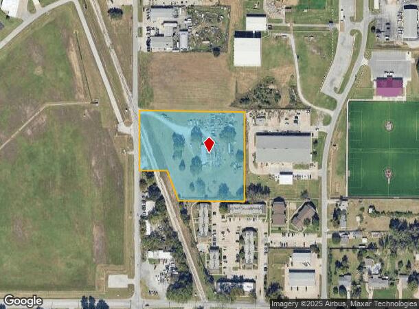  1393 N Elm St, Jenks, OK Parcel Map